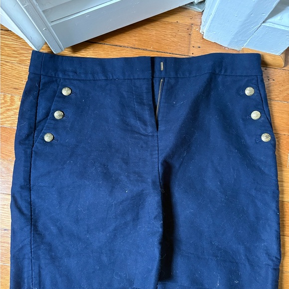 J. Crew Dresses & Skirts - J. Crew Navy Mini Skirt with Gold Button Details
